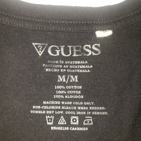 GUESS Rio Black T Shirt Size Medium - Picture 5 of 5